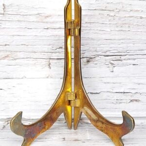 Solid Brass Easel, Classic and Elegant Middle Size Table Top Display for Picture